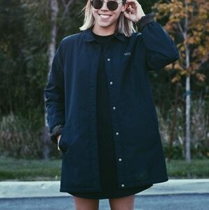 Rever sibleVans Black And Army Coach Jacket